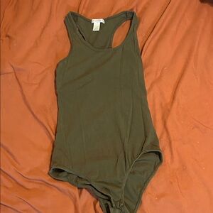 Bozzolo Olive Bodysuit Tank Top
